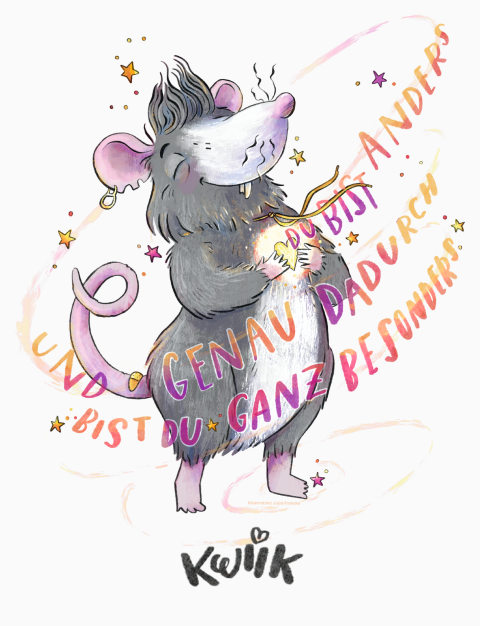 Die kleine Ratte Kwiik: Weil ich anders bin - Ein Bilderbuch über Selbstliebe Bild